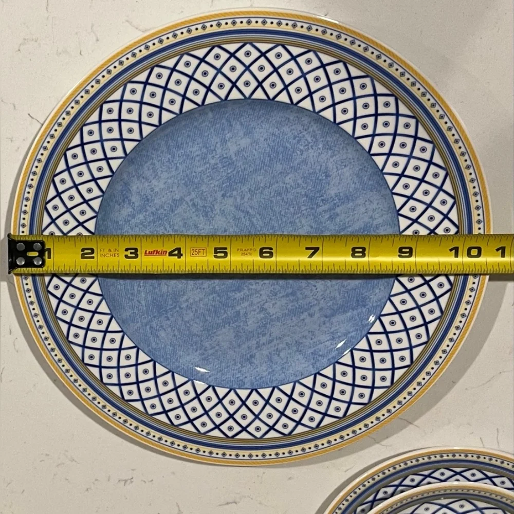 4 Pc Table Setting ‎ Villeroy & Boch Vintage Perpignan Discontinued Pattern EUC